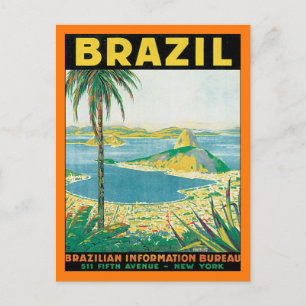 Cartão Postal Vintage Brasil