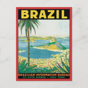 Cartão Postal Vintage Brasil