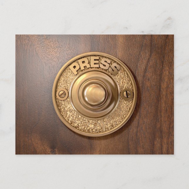 Cartão Postal Vintage Brass Doorbell (Frente)