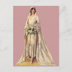 Cartão Postal Vintage Bride
