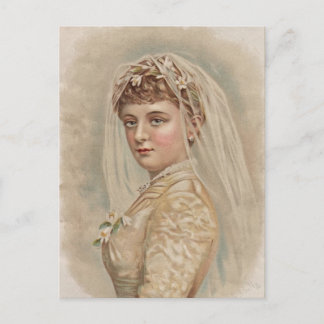 Cartão Postal Vintage Bride - Casamento