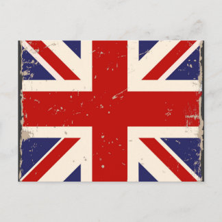 Cartão Postal Vintage British Flag Postcard