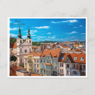 Cartão Postal vintage Brno República Checa République tchèque