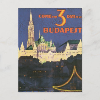 Cartão Postal Vintage Budapest