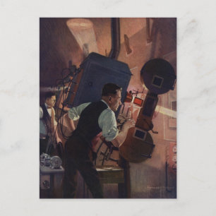 Cartão Postal Vintage Business, Projetista de Cinema