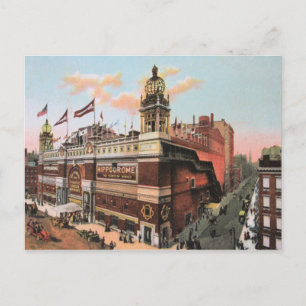 Cartão Postal Vintage c. 1910 O Hipódromo, Nova Iorque