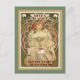 Cartão Postal Vintage, café francês postal