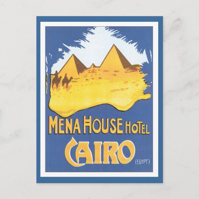 Cartão Postal Vintage Cairo Egito (Frente)