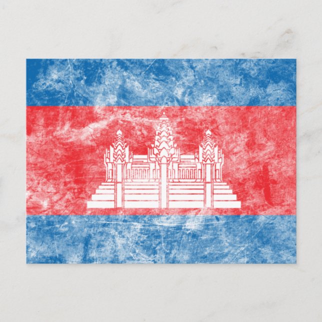 Cartão Postal Vintage Camboja (Frente)