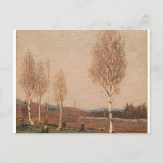 Cartão Postal Vintage canadense Rural Scene Tom Thomson's Birche