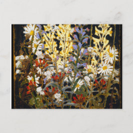 Cartão Postal Vintage canadense Wildflower por Tom Thomson