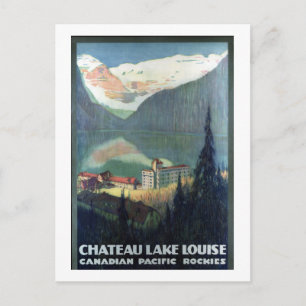 Cartão Postal Vintage Canadian Pacific Rockies Lake Louise