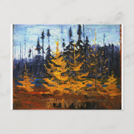 Cartão Postal Vintage Canadian Wilderness Tom Thomson Tamaracks