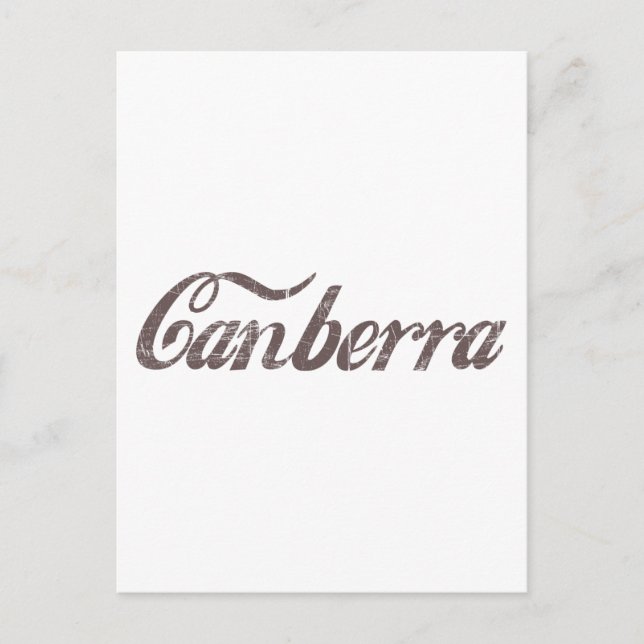 Cartão Postal Vintage Canberra (Frente)
