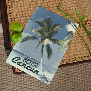 Cartão Postal Vintage Cancun México