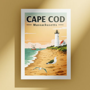 Cartão Postal Vintage Cape Cod Massachusetts