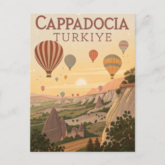 Cartão Postal Vintage Cappadocia Travel