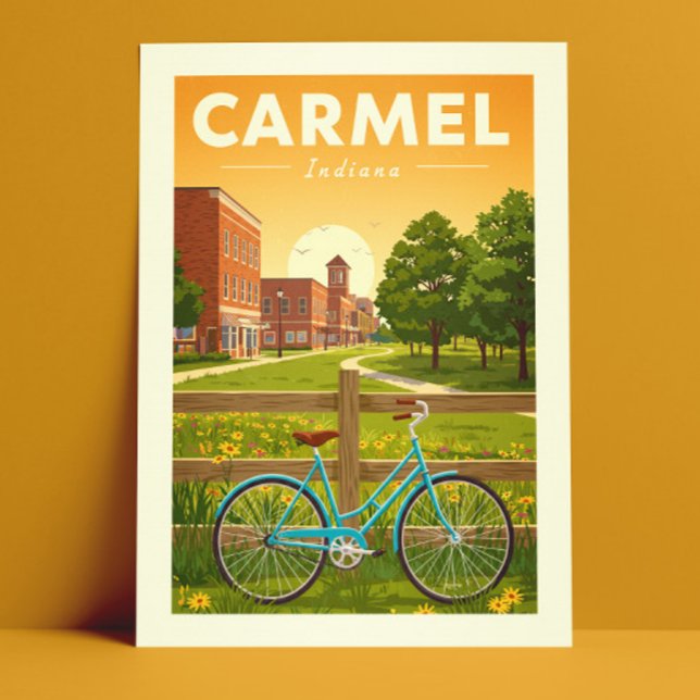 Cartão Postal Vintage Carmel Indiana (Criador carregado)