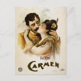 Cartão Postal Vintage Carmen The Kiss