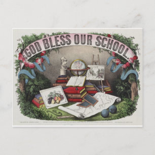 Cartão Postal Vintage: Cartão-postal das nossas escolas de Deus