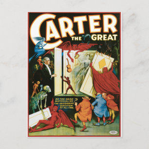 Cartão Postal Vintage Carter, o Excelente, o Morto se materializ