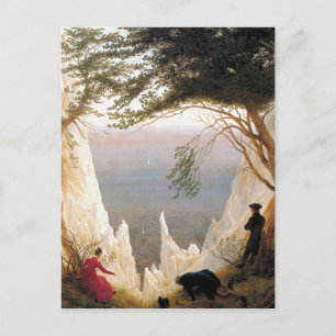 Cartão Postal Vintage Caspar Friedrich Chalk Cliffs em Ruegen