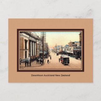 Cartão Postal Vintage Centro Auckland Nova Zelândia
