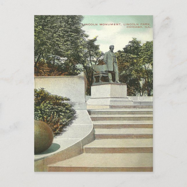 Cartão Postal Vintage Chicago (Frente)