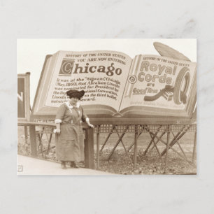Cartão Postal Vintage Chicago Billboard