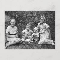 Cartão postal Vintage Children