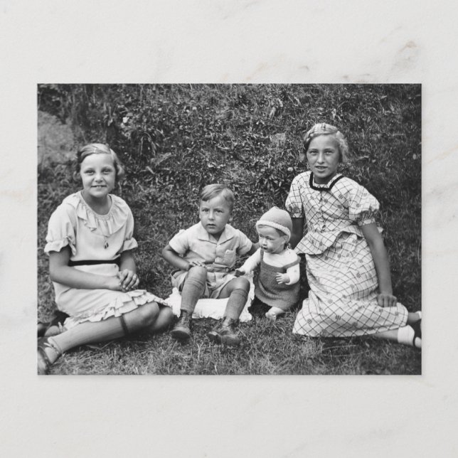 Cartão postal Vintage Children (Frente)