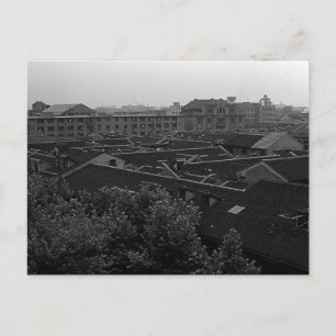 Cartão Postal Vintage China Shanghai Cidade