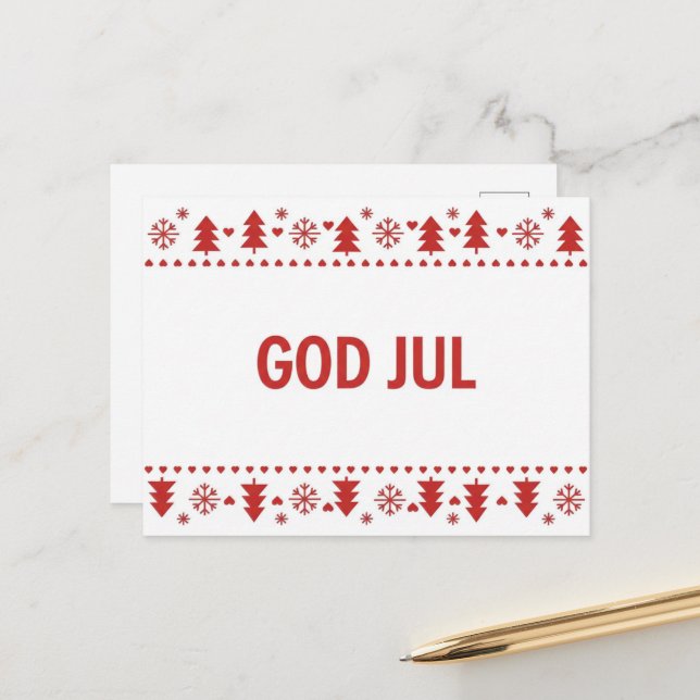 Cartão Postal Vintage Christmas Postcard (Frente/Verso In Situ)