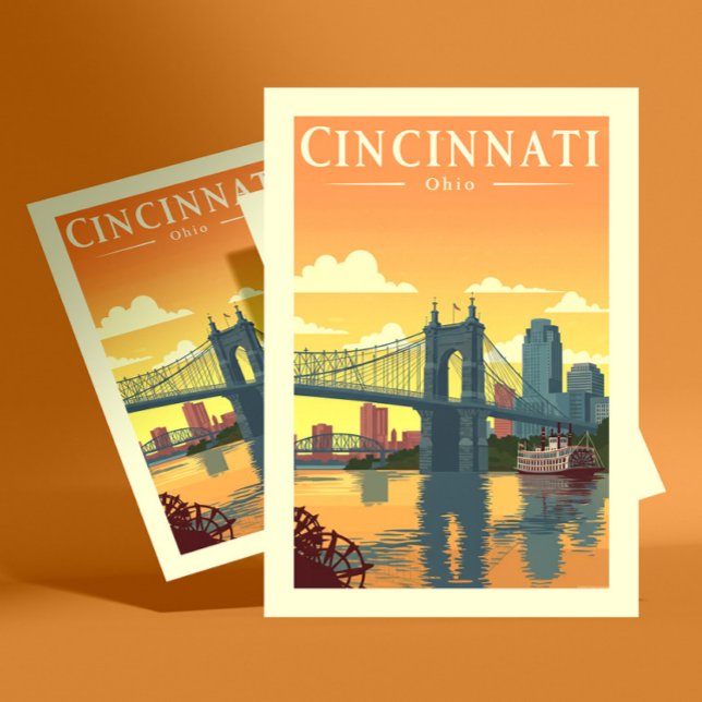 Cartão Postal Vintage Cincinnati Ohio (Criador carregado)