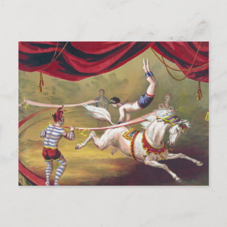 Cartão Postal Vintage Circus Art