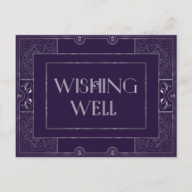 Cartão Postal Vintage Classic Gatsby Wishing well2 Manuela (Frente)