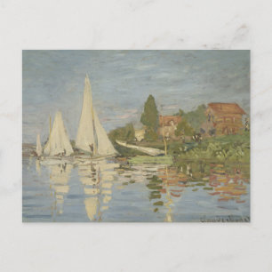 Cartão Postal Vintage Claude Monet Regattas na Argentina