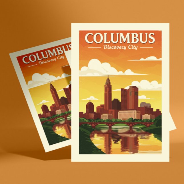 Cartão Postal Vintage Columbus (Criador carregado)