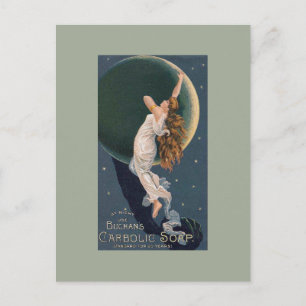 Cartão Postal Vintage com o Carbólico Soap Angel do Buchan