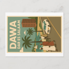 Cartão postal Vintage - Come África