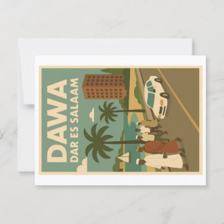 Cartão postal Vintage - Come África