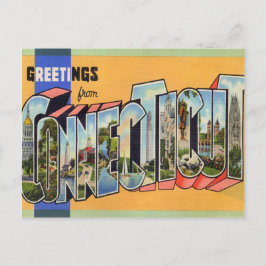 Cartão Postal Vintage Connecticut
