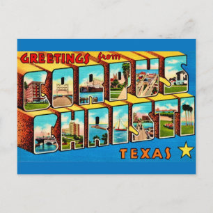 Cartão postal vintage Corpus Christy TX