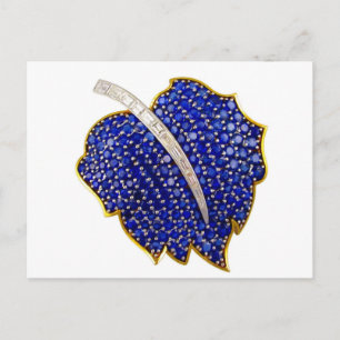 Cartão Postal Vintage Costume Jewelry Rhinestones Diamantes