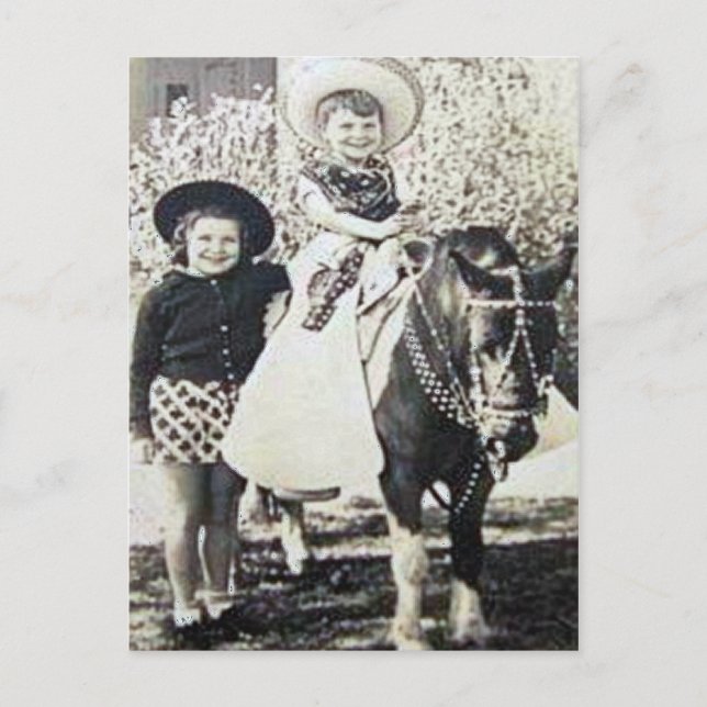 Cartão Postal Vintage Cowboys 25 (Frente)