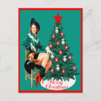 Vintage Cowgirl Red Boots W/Tree PC