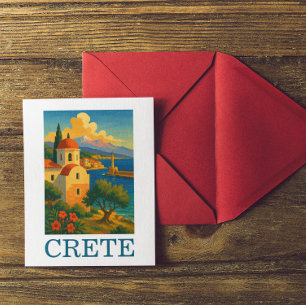 Cartão Postal Vintage Crete Grécia