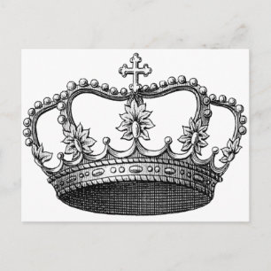 Cartão Postal Vintage Crown