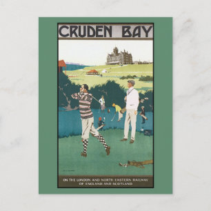 Cartão Postal Vintage Cruden Bay - Golf da Escócia