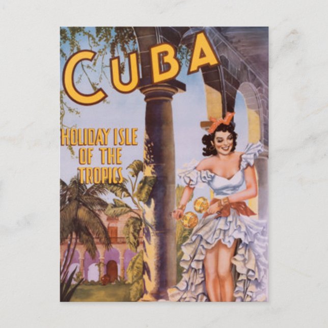 Cartão Postal Vintage Cuba - (Frente)